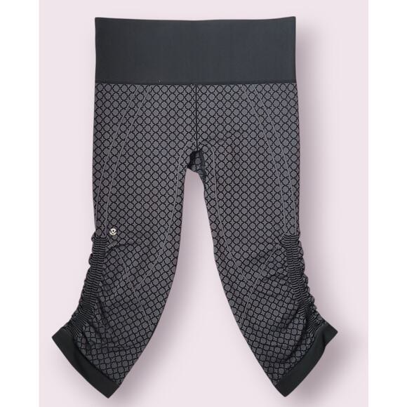 Lululemon Womens In The Flow II Crop Leggings Sz 2 – EUC - Picture 4 of 9